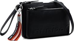 Mini Umhängetasche Desigual Half Logo Linda Negro Schwarz