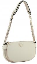Schultertasche hellbeige Guess Fedora Bone Kettenhenkel