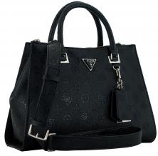 geprägte Kurzgrifftasche Guess Cresidia II schwarz 