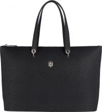Schultertasche Tommy Hilfiger Element Tote schwarz genarbt