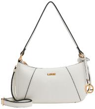 Abendtasche vegan L.Credi Michaela elegant Kontrast weiß