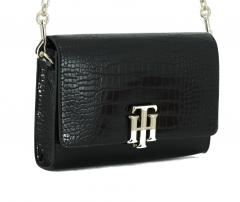 Damentasche Tommy Hilfiger Lock Crossover Groco black Lack