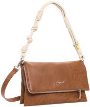 feminine Crossover Bag braun Desigual Murano klappbar Knoten Sierra