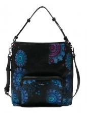 Desigual Beuteltasche Bols Bollywood Olesa Pailletten schwarz