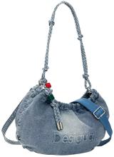 Desigual Beuteltasche kompakt Waverly Jeans Flechtriemen