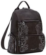 Desigual Backpack braun Poker Face Nieten Chocolate Chester mini