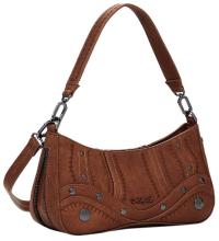 Desigual kompakte Damentasche braun Alsacia erweiterbar Embro Patch