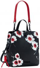 Desigual Blumen weiß Chandra Sumy Mini Cityrucksack rot Negro schwarz