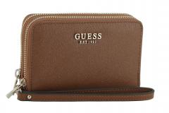 Geldbeutel zweigeteilt Guess Amorette Cognac braun Ziparound