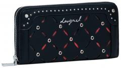 Portemonnaie Fiona Desigual Yankee Karten Münzen Nieten schwarz Cut Outs