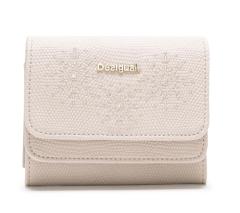 Desigual Damenbörse Mone Caliope Mix beige weiß bestickt