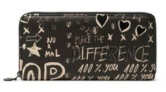 Desigual Damengeldtasche Negro Hansmade Fiona schwarz beige