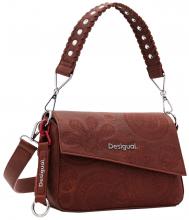 asymmetrische Umhängetasche Phuket Desigual Camel Dejavu