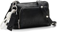 Desigual Handytasche Crossoverbag Half Logo 24 Lisa Schwarz Negro 