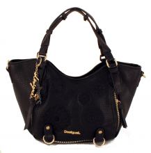 Desigual Shoppertasche Rotterdam Mini Alexa Stickerei Schwarz