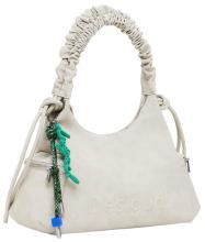 Montville beige Piedra geräumige Handtasche Desigual Steingrau Zugband