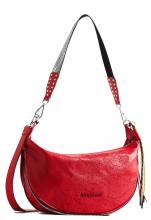 zart bestickte Moonbag rot Desigual Rising Kuwait Rojo Hobo