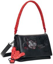Desigual Venecia 4.0 Überschlagtasche Mickey Face Schwarz