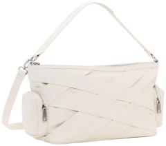 Desigual hellbeige Schultertasche Habana Weboptik feminin Cromo