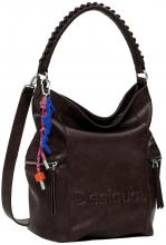 Desigual Handtasche Choco Backpack Logo Arica dunkelbraun