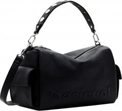 Desigual Boho Bag Habana Nieten schwarz Logo