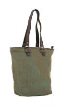 Doppelgriff Umhängetasche Khaki green Harbour2nd Pauli Canvas Used Look