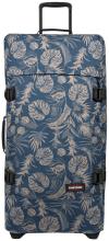Eastpak Reisetaschentrolley Tranverz L Brize Blue Beige Palmenblätter