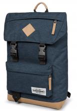 Eastpak Rowlo Schultasche Lederboden into navy yarn (blau melier