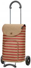 Eske Rot gestreift Rolleneinkaufstasche Andersen Scala Shopper Trolley