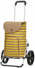komfortabler Einkaufsroller Royal Shopper Eske gelb Streifen Andersen