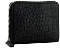 Damenportemonnaie schwarz Reptiloptik Les Visionnaires Elina Croco
