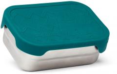 Jausenbox aus Edelstahl Silikondeckel petrol Monster ergobag