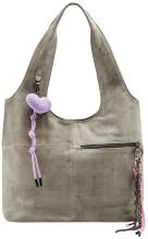 FREDsBRUDER Beautiful Mess Hobo Shoppertasche Velours Taupe