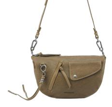 Umhängetasche Leder FredsBruder My forever Friend Curve Bag Muddy Khaki