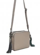 Schultertasche Selma FREDsBRUDER Stone grau Fransenanhänger