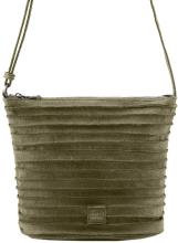 FREDsBRUDER mittelgroße Beuteltasche Riffelinchen olivengrün Leder