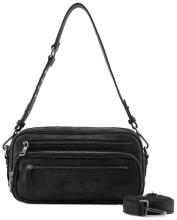 Umhängetasche FredsBruder Rebel At Heart Black matt Leder