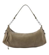 FREDsBRUDER Stay With Me Big Shoulderbag Leder Greyish Khaki - Taupe