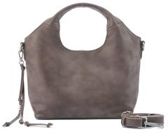 FredsBruder Kurzgrifftasche in Beutelform Mini Stay with me Muddy Khaki Brown