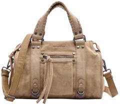 FREDsBRUDER Whipstitch Soul Bowling Bag Kurzgrifftasche Velours Dark Sand - Beige