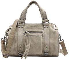 FREDsBRUDER Whipstitch Soul Bowling Bag Kurzgrifftasche Velours Taupe