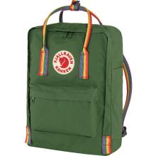 Fjällräven Schulrucksack Kanken Rainbow dunkelgrün bunt