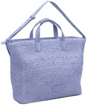 Henkeltasche Nia Raffia Lilac Les Visionnaires Bast blau