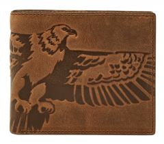 Fossil Eagle LGCP Gift Lederbörse Adler Brown