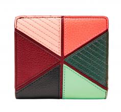 Fossil Geldbörse RFID Caroline Mini Patchwork bunt rot