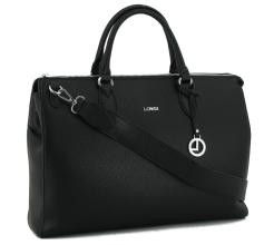 große Laptoptasche L.Credi schwarz Ella Shoppertasche