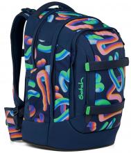 Büchertasche Crazy Twist Satch Pack dunkelblau bunt Ready to Swap