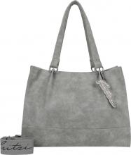 Fritzi aus Preußen Toty01 Shopper Warm Grey Veloursoptik vegan