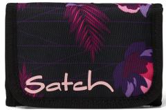 mädchenhafte Klappbörse Satch schwarz rosa Mystic Nights