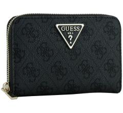 Geldbeutel schwarz grau Guess Laurel SLG Coal Logo